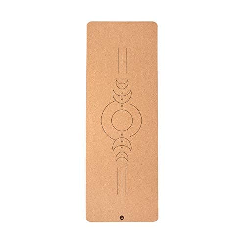bodhi Yogamatte Kork | 4 mm | 100% Nachhaltig & Ökologisch | Hohe Rutschfestigkeit | Yoga Matte aus Kork & Naturkautschuk | Ideal für Hot Yoga | 185 x 66 x 0,4 cm | Luna - Bio - Öko