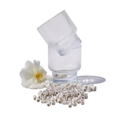 EM Keramikperlen, 100 % natürlich, 25 Stück – Keramikperle zur Wasserfiltration – Wasserreiniger – reduziert Kalkablagerungen – Kugeln zur Reinigung von Trinkwasser - Öko