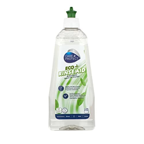 CARE+PROTECT ECO+ Ökologischer Klarspüler, 500ml I Bio Klarspüler für Spülmaschinen I Absolute Brillanz & schnelle Trocknung I Natürlicher Klarspüler, Glanz ohne Ränder & Rückstände - Bio - Öko - Vegan - Recycling