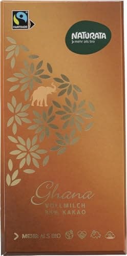 Naturata Vollmilchschokolade mit 35% Kakao aus Ghana (100 g) - Bio Bio