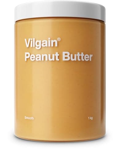 Vilgain BIO Erdnussbutter 1kg – 100% natürlich, ohne Zucker & Palmöl, vegan, crunchy, reich an Eiweiß & Vitaminen, Bio-Qualität, ideal für Brotaufstriche, gesunde Rezepte & Snacks (1000g, Feine) Bio Öko Vegan