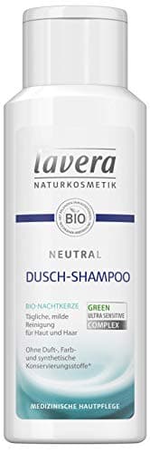 lavera Neutral Dusch-Shampoo ∙ Bio Nachtkerze ∙ Haut & Haar ∙ Seifenfreie milde Rezeptur ∙ Neurodermitis ∙ Medizinische Hautpflege ∙ vegan Bio Pflanzenwirkstoffe Naturkosmetik Duschgel 200 ml - Bio - Öko - Vegan