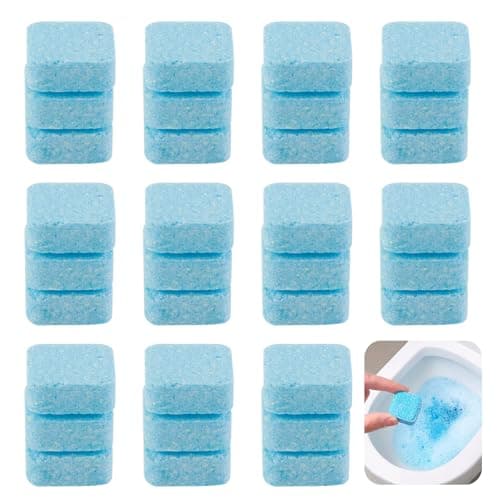 WC Aktiv Tabs,Starker Toilettenreiniger gegen Kalk & Urinstein, Wc Frisch,Wc Reiniger,Toilettenreiniger,Putzmittel,Cleaning Block wc,Umweltfreundlich mit Aktivsauerstoff, 30 Tabs Zitronenduft - Bio - Öko