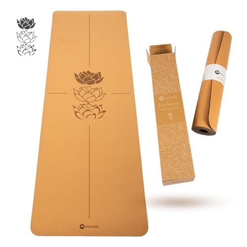 Yoga Matte Kork SPORTS-HERO® - Premium - Yoga Matte Kork rutschfest | 100% nachhaltig & schadstofffrei | 183 x 61 x 0,5 cm - Bio - Öko