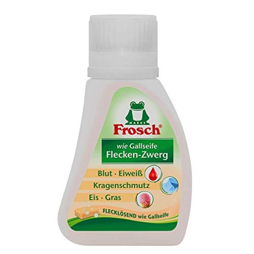 75ml Frosch Flecken-Zwerg Flecklösend wie Gallseife gegen Blut, Eiweiß, Kragenschmutz, Eis und Grasflecken 1er Pack (1x 75ml) Vegan