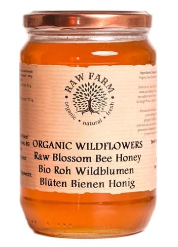 900g roher Bio-Wildblumenhonig, direkt vom Imker - Raw Farm - Bio