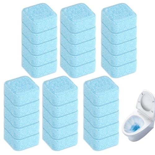 30 Stück WC Reinigungstabs, Extra Starke Toilettenreiniger gegen Kalk und Urinstein, Umweltfreundliche Tabs mit Aktivsauerstoff und Zitronensäure, Frischer Duft für WC-Tiefenreinigung Bio Öko