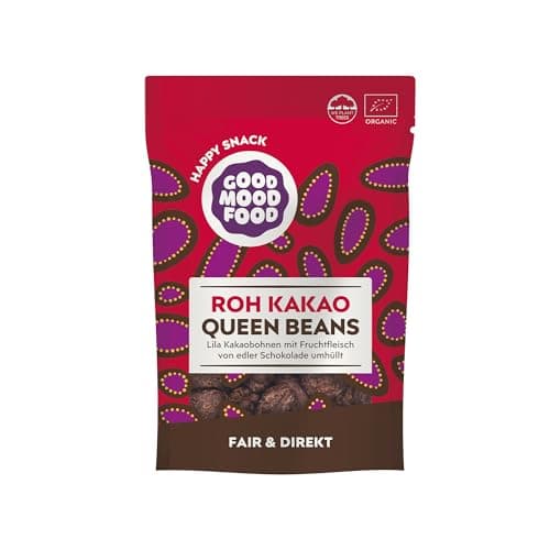 Goodmoodfood Bio Rohkakao Queen Beans aus Sri Lanka 75g - Nachhaltig, vegan, glutenfrei, laktosefrei, Fairtrade, Premium Qualität - Bio - Öko - Vegan