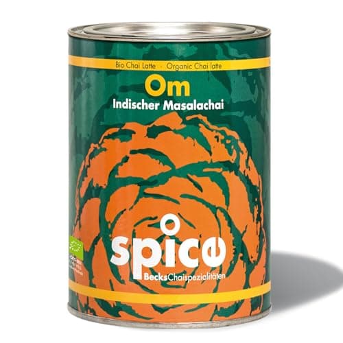 Becks cocoa Om Masala Chai Tee Bio – Indischer Schwarztee mit traditionellen Gewürzen wie Zimt, Kardamom & Ingwer – Perfekt für Chai Latte, 300 g - Bio - Öko