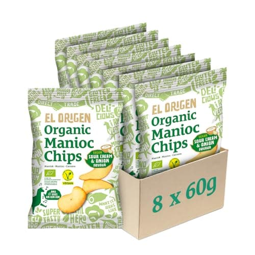 El Origen BIO Maniok Chips Vegan Sour Cream & Onion (0.06 kg) - Bio - Vegan