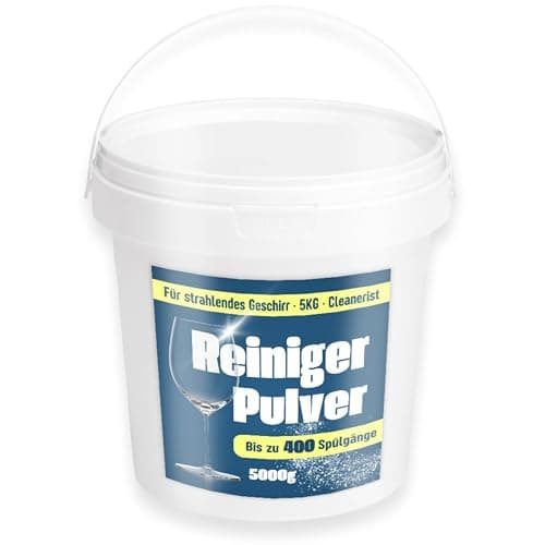 Cleanerist | 5 kg Spülmaschinenpulver im Eimer (ca. 400 Spülgänge) – All-in-1 Box Geschirrspülpulver - Reiniger kompatibel mit allen Maschinen - umweltfreundliches Pulver - Öko