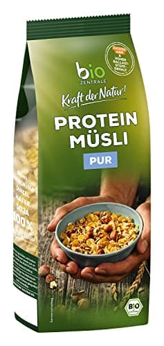 Biozentrale Müsli Protein Pur - 375g - Bio mit Honig - Als Frühstückszerealien oder zwischendurch - Bio - Öko - Vegan