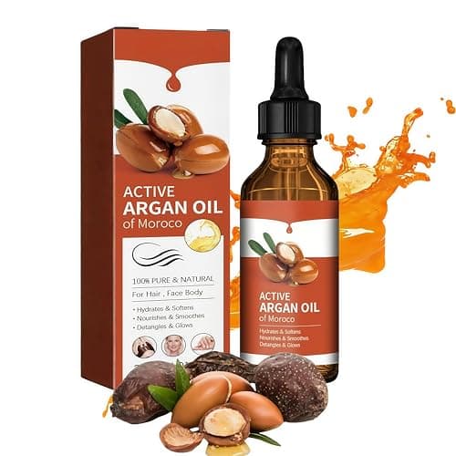 Arganöl Haare Bio Kaltgepresst, Argan Oil Für Gesicht, Haut & Haare 30ml - Argan öl ohne Zusätze mit Pipette, Argan essential Oil, Nuts öl Vegan Für Body - Bio - Vegan